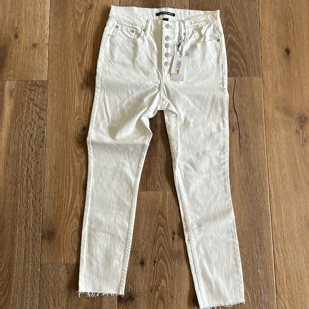 Calvin Klein white denim jeans, size 29